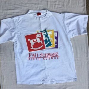 Vintage FAO Schwarz Pop Art Rocking Horse Shirt / F.A.O Schwarz Fifth Avenue